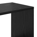 Bogskab Sort eg 132 x 29 x 141,5 cm Konstrueret træ