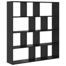 Bogskab Sort eg 132 x 29 x 141,5 cm Konstrueret træ