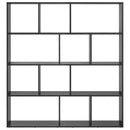 Bogskab Sort eg 132 x 29 x 141,5 cm Konstrueret træ