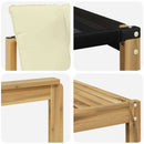 Udendørs sofagruppe 5 stk. Hvid og cremefarvet