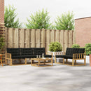 Udendørs sofagruppe 6 pcs Hvid og sort 79 x 79 x 37 cm