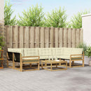 Udendørs sofagruppe 7 pcs Hvid og cremefarvet 79 x 79 x 37 cm