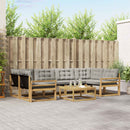Udendørs sofagruppe 7 pcs Hvid og lysegrå 79 x 79 x 37 cm