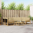 Udendørs sofagruppe 7 pcs Hvid og Beige 79 x 79 x 37 cm