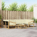Udendørs sofagruppe 7 pcs Hvid og cremefarvet 79 x 79 x 37 cm
