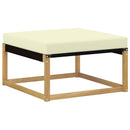 Udendørs sofagruppe 4 stk. Hvid og cremefarvet