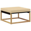 Udendørs sofagruppe 5 stk. Hvid og Beige