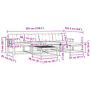Udendørs sofagruppe 6 pcs Hvid og Beige 79 x 79 x 37 cm