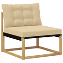 Udendørs sofagruppe 5 stk. Hvid og Beige