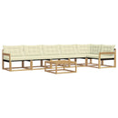 Udendørs sofagruppe 7 pcs Hvid og cremefarvet 79 x 79 x 37 cm