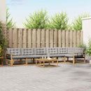 Udendørs sofagruppe 7 pcs Hvid og lysegrå 79 x 79 x 37 cm