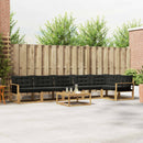 Udendørs sofagruppe 7 pcs Hvid og sort 79 x 79 x 37 cm