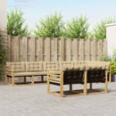 Udendørs sofagruppe med pude 8 pcs Hvid og Beige