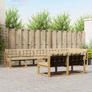 Udendørs sofagruppe med pude 8 pcs Hvid og Beige