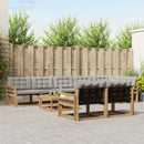 Udendørs sofagruppe 9 pcs Hvid og lysegrå 79 x 79 x 37 cm