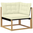 Udendørs sofagruppe 7 stk. Hvid og cremefarvet