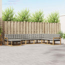 Udendørs sofagruppe 8 pcs Hvid og lysegrå 406 x 247,5 x 73 cm