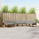 Udendørs sofagruppe 8 pcs Hvid og lysegrå 406 x 247,5 x 73 cm