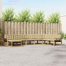 Udendørs sofagruppe med pude 8 pcs Hvid og Beige