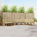 Udendørs sofagruppe med pude 8 pcs Hvid og Beige