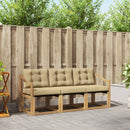 Udendørs sofagruppe med pude 3 pcs Hvid og Beige