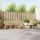 Udendørs sofagruppe med pude 7 pcs Hvid og Beige