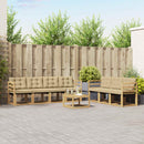 Udendørs sofagruppe med pude 8 pcs Hvid og Beige