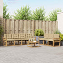 Udendørs sofagruppe med pude 8 pcs Hvid og Beige