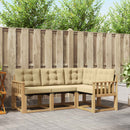 Udendørs sofagruppe med pude 4 pcs Hvid og Beige