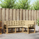 Udendørs sofagruppe med pude 4 pcs Hvid og Beige