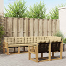 Udendørs sofagruppe med pude 8 pcs Hvid og Beige