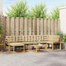 Udendørs sofagruppe med pude 8 pcs Hvid og Beige