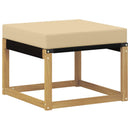 Udendørs sofagruppe med pude 8 pcs Hvid og Beige