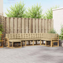 Udendørs sofagruppe med pude 8 pcs Hvid og Beige