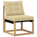 Udendørs sofagruppe med pude 10 pcs Hvid og Beige