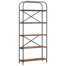 Bogreol Gammelt træ 80 x 30 x 183 cm Konstrueret træ