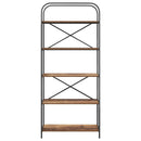 Bogreol Gammelt træ 80 x 30 x 183 cm Konstrueret træ