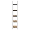 Bogreol 5 niveauer 80 x 30 x 183 cm Konstrueret træ