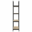Bogreol 4 niveauer 80 x 30 x 146 cm Konstrueret træ Sonoma eg