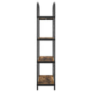 Bogreol 4 niveauer 80 x 30 x 146 cm Konstrueret træ Røget eg