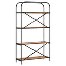 Bogreol Gammelt træ 80 x 30 x 146 cm Konstrueret træ