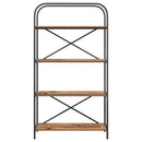 Bogreol Gammelt træ 80 x 30 x 146 cm Konstrueret træ