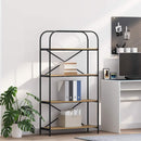 Bogreol 4 niveauer 80 x 30 x 146 cm Konstrueret træ