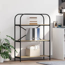 Bogreol 3 niveauer 80 x 30 x 109 cm Konstrueret træ Sonoma eg