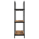 Bogreol 3 niveauer 80 x 30 x 109 cm Konstrueret træ Røget eg