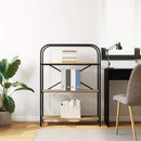 Bogreol 3 niveauer 80 x 30 x 109 cm Konstrueret træ