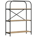 Bogreol 3 niveauer 80 x 30 x 109 cm Konstrueret træ