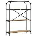 Bogreol Artisan Egetræ 80 x 30 x 109 cm Konstrueret træ