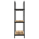 Bogreol 3 niveauer 80 x 30 x 109 cm Konstrueret træ