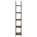 Bogreol 5 niveauer 60 x 30 x 183 cm Konstrueret træ Røget eg